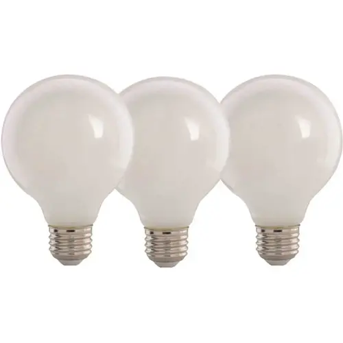 Feit Electric G2560W950CA/FIL/3/RP G2560W/950CA/FIL LED Bulb, Globe, G25 Lamp, 60 W Equivalent, E26 Lamp Base, Dimmable, Daylight Light