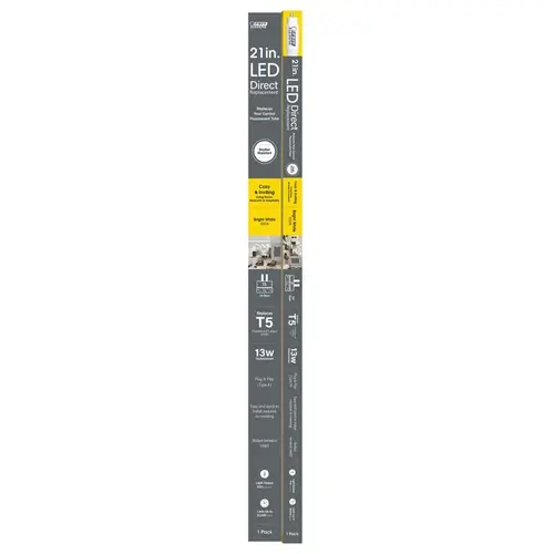 Feit Electric T521/830/LED-XCP6 LED Linear Lamp General Purpose Bright White 21" Bi-Pin Linear 13 Watt Equivalenc White - pack of 6