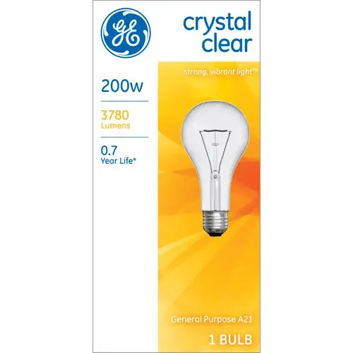 GE 44537 LED Bulb A21 E26 (Medium) Soft White 200 Watt Equivalence Clear