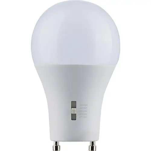 Satco S11795 75W Equivalent 5CCT-Selectable A19 GU24 Base Dimmable Traditional LED Light Bulb