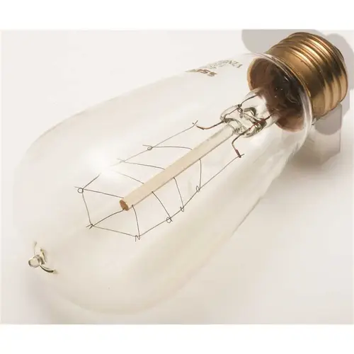 Satco S2414 Vintage St-19 Bulb, 40 Watt, Hairpin, 120 Volt