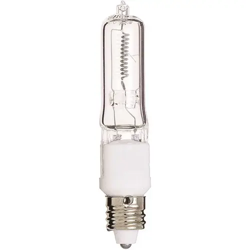 Satco S3157 75-Watt T4 Mini Cand Base Halogen Light Bulb - pack of 12
