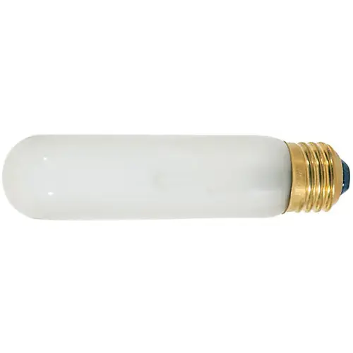 Satco S3253 Incandescent Tube Light Bulb 40-Watt 5-3/16" T10 E26 Frosted
