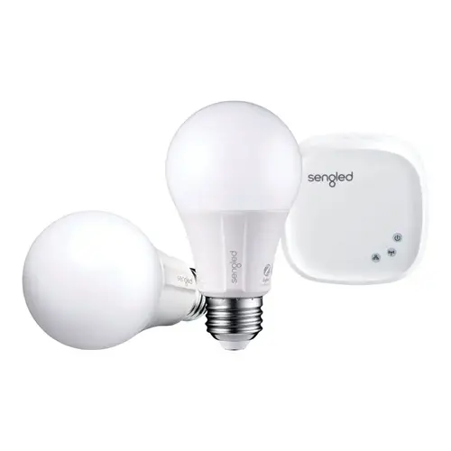Sengled E21-G14W Bulb Starter Kit Element Classic A19 E26 (Medium) Soft White 60 W Soft White Pair