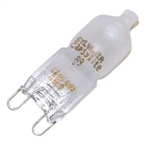 Sylvania 57025-XCP20 CAPSYLITE TUNGSTEN HALOGEN LAMP, T4, 40 WATT, 120 VOLTS, G9 BIPIN, FROSTED, SINGLE END - pack of 20