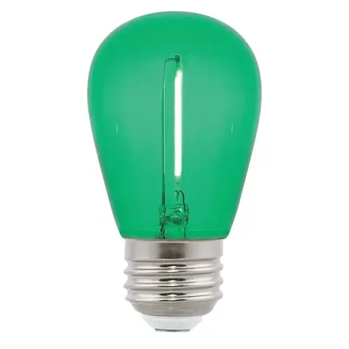 Westinghouse 5333000 LED Bulb Edison Style S14 E26 (Medium) Green 40 Watt Equivalence Clear