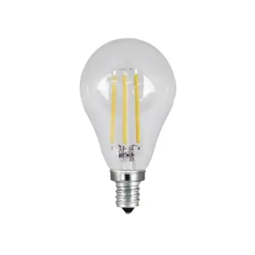Feit Electric BPA1540C/827/LED/2 2 LED Lamp, General Purpose, A15 Lamp, 40 W Equivalent, E12 Lamp Base, Dimmable, Clear Pair