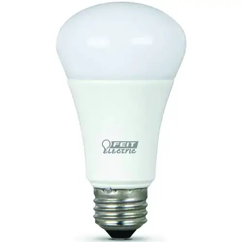 Feit Electric BPA19/SU/LED LED Lamp, General Purpose, A19 Lamp, 60 W Equivalent, E26 Lamp Base, Dimmable White