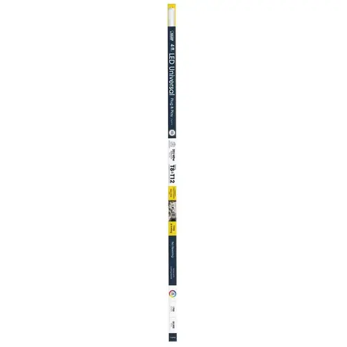 Feit Electric T48/830/LEDG2-XCP4 LED Fluorescent Tube, Linear, T8, T12 Lamp, G13 Lamp Base, Frosted, Warm White Light - pack of 4