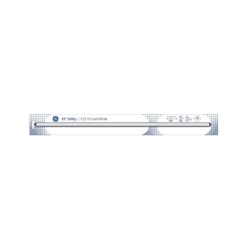 GE 49333 Fluorescent Bulb 13 W T5 0.6" D X 21" L Cool White Linear 4100 K Clear