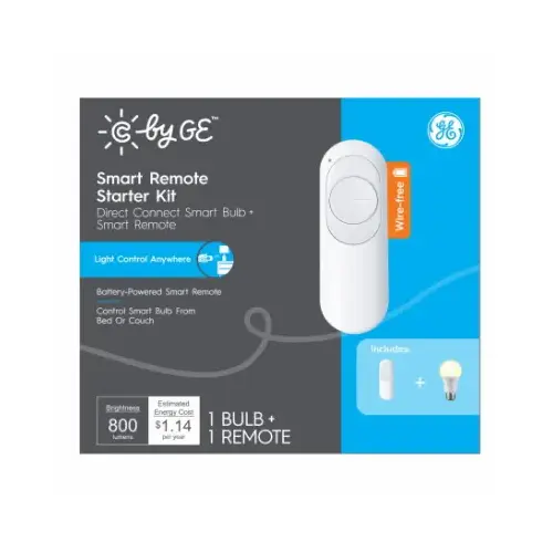 GE Lighting 93129087 Cync Smart Dimmer Switch   A19 LED Light Bulb