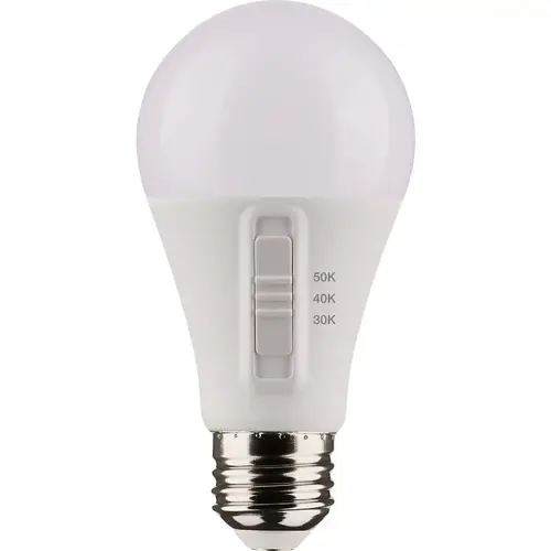 Satco S11776 75W Equivalent 3CCT-Selectable A19 Traditional LED Light Bulb - pack of 4