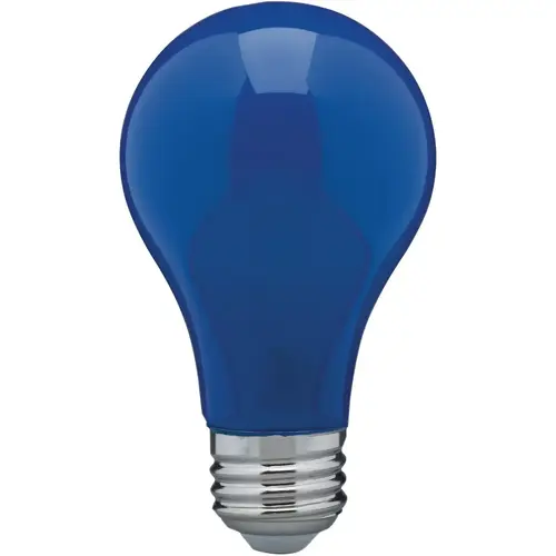 Satco S14985 Nuvo 60W Equivalent Blue A19 Medium LED Party Light Bulb