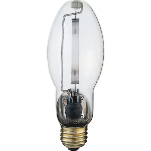 Satco S1932 150W Clear ET23-1/2 Mogul Screw High-Pressure Sodium High-Intensity Light Bulb