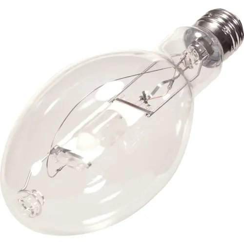 Satco S5833 400W Clear ED37 Mogul Screw Metal Halide High-Intensity Light Bulb