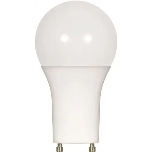 Satco S8482 60-Watt Equivalent A19 Bi Pin GU24 Base Dimmable and Enclosed Rated LED Light Bulb in - pack of 6