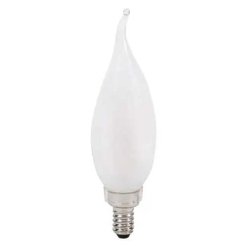 Sylvania 42083 TruWave Series LED Bulb, Bent Tip Lamp, 60 W Equivalent, Candelabra E12 Lamp Base, Dimmable, Frosted - pack of 2