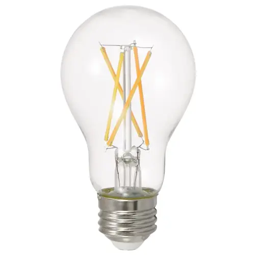 Sylvania 49827 Natural LED Bulb, General Purpose, A19 Lamp, 60 W Equivalent, E26 Lamp Base, Dimmable, Clear - pack of 4