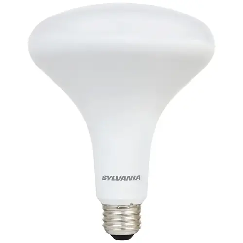 Sylvania 79624 LED Bulb, Flood/Spotlight, BR40 Lamp, 85 W Equivalent, E26 Lamp Base, Dimmable, Frosted - pack of 2