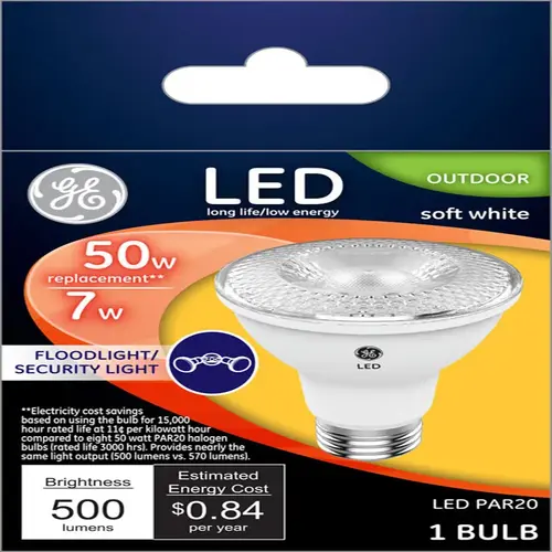 GE 38439 LED Bulb PAR20 E26 (Medium) Soft White 50 W Clear