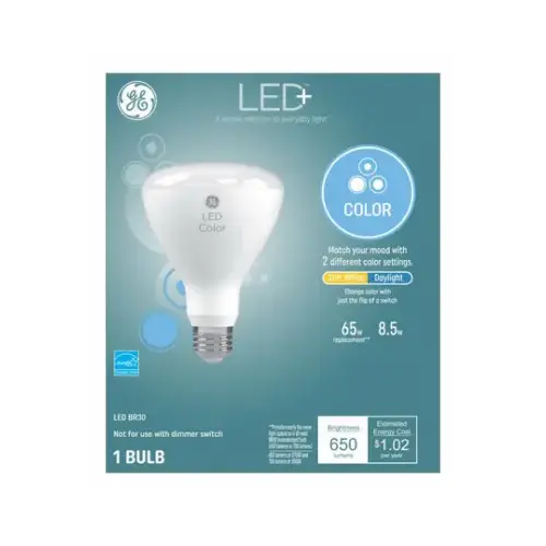 GE 93100287 LED Smart Bulb LED  BR30 E26 (Medium) Soft White/Daylight 65 W Frosted