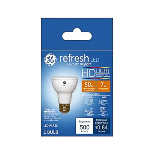 GE Lighting 45499 LED Light Bulb, Pr20, Diffused Daylight, 600 Lumens, 7-Watts
