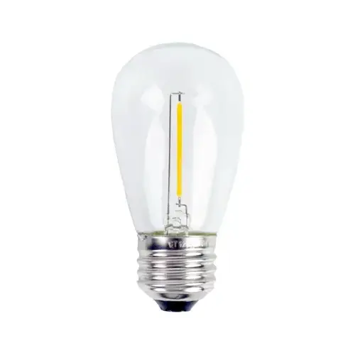 Globe Electric 33134 LED Bulb, Amber, 55 Lumens, 1-Watts Pair