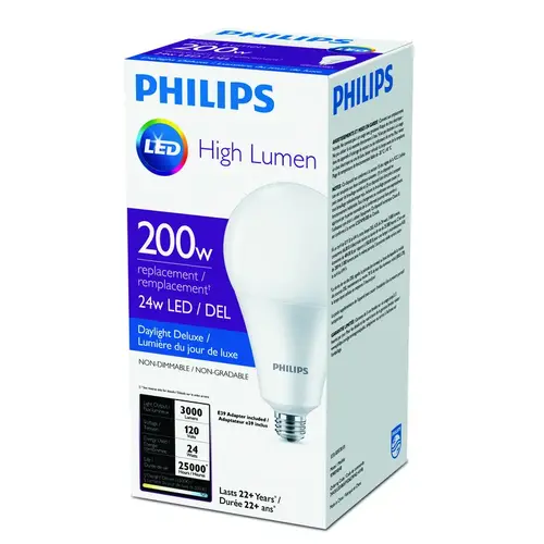 Philips 479295 LED Bulb A35 E26 (Medium) Daylight 200 Watt Equivalence Frosted