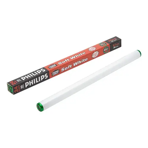 Philips 543470 Fluorescent Bulb Alto 20 W T12 1.5" D X 24" L Bright White Linear 3000 K Frosted