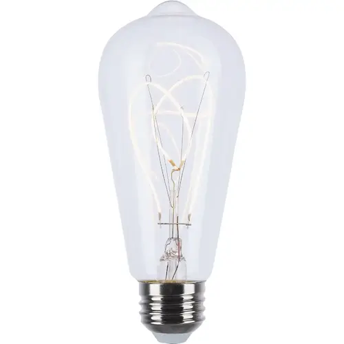 Satco S11527 Reminiscent 6W ST19 Loop Medium Base Flex Gray Filament LED Bulb