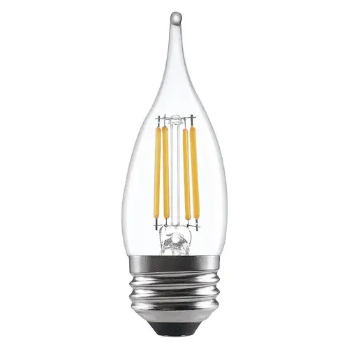 Sylvania 42094 TruWave Series LED Bulb, Bent Tip Lamp, 40 W Equivalent, Medium E26 Lamp Base, Dimmable, Clear - pack of 2