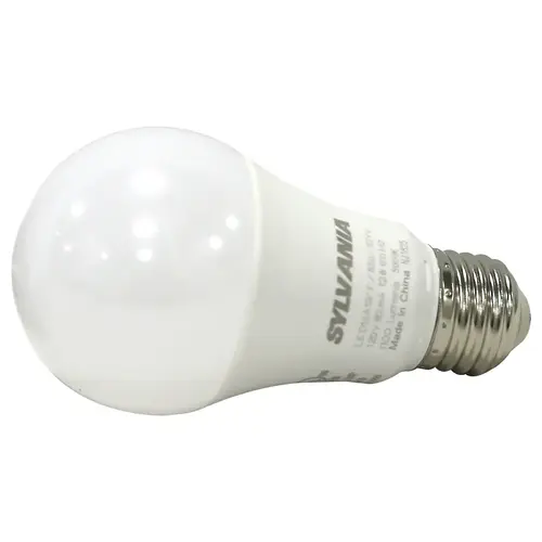 Sylvania 78100 LED Bulb, General Purpose, A19 Lamp, 75 W Equivalent, E26 Lamp Base, Frosted, Daylight Light - pack of 4