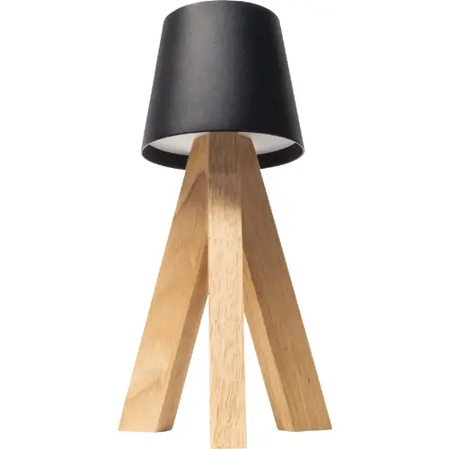 Westek BL-2BAIL-MB Amerelle Bailey Matte Black Rechargeable Indoor/Outdoor LED Lamp