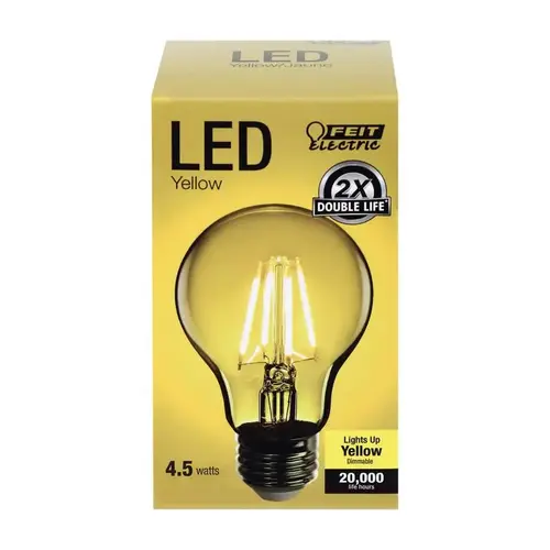 Feit Electric A19/TY/LED-XCP6 LED Bulb, General Purpose, A19 Lamp, 25 W Equivalent, E26 Lamp Base, Dimmable, Clear - pack of 6