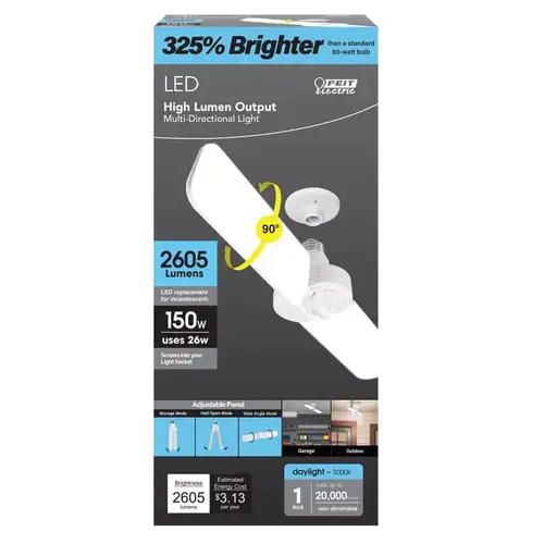 Feit Electric ADJ2600/5K/LED LED HID Bulb Specialty E26 (Medium) Daylight 150 Watt Equivalence Frosted