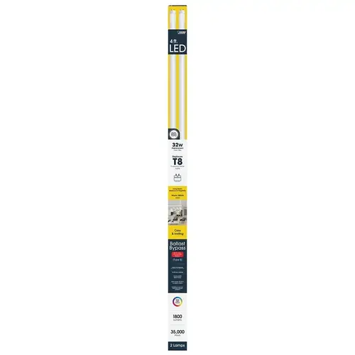Feit Electric T848/830/B/LED2 TUBE LT LED T8 BWHT 3K 18W 4FT Pair White