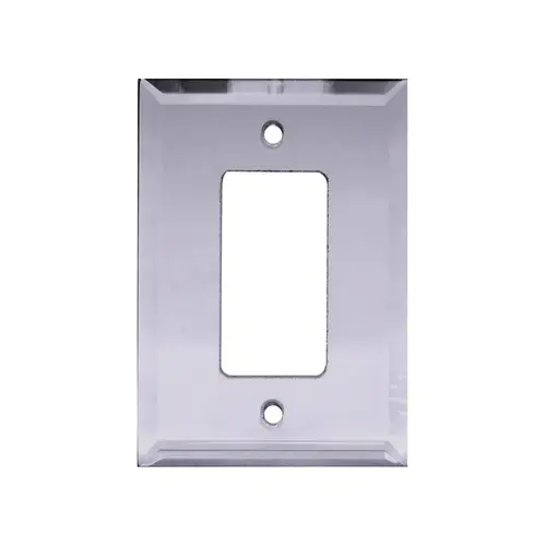 FHC MP12G Gray Single Decorator/Rocker Glass Mirror Plate