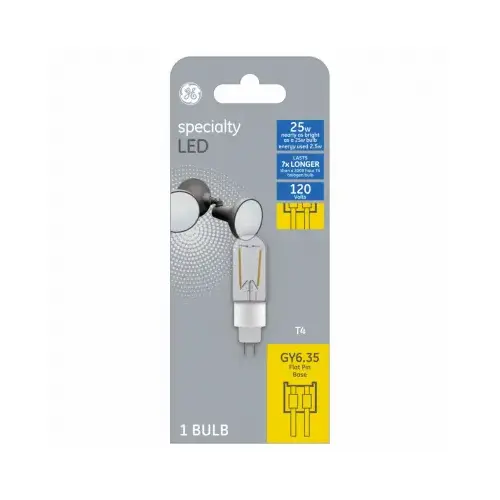 GE Lighting 93129030 LED Light Bulb, Clear, Filament Design, 2-Watts, 400 Lumens