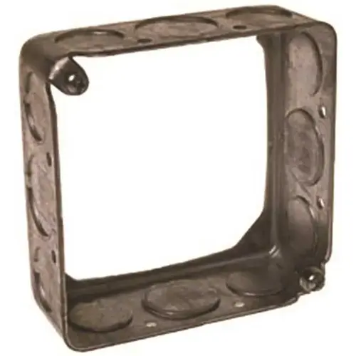 RACO 203 4 in. Square Extension Ring Drawn 1-1/2 in. Deep with Eight 1/2 in. and Four 3/4 in. KO's