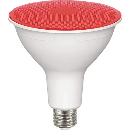 Satco S29480 100W Equivalent PAR38 Medium Base Red LED Light Bulb