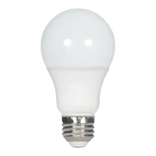 Satco S29830 40W Equivalent Warm White A19 Medium Dimmable LED Light Bulb Frosted