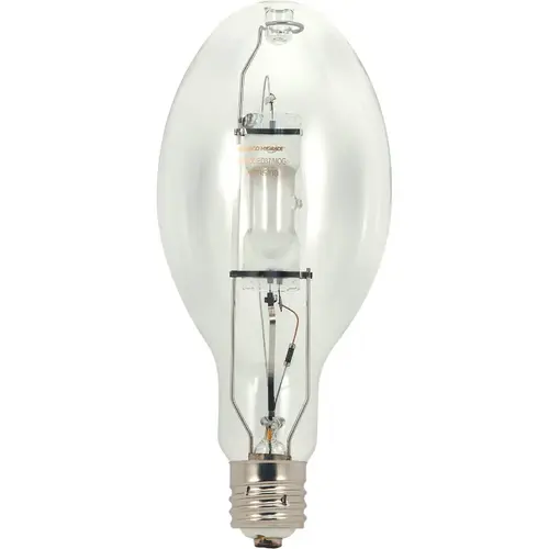 Satco S5831 250W Clear ED28 Mogul Screw Metal Halide High-Intensity Light Bulb