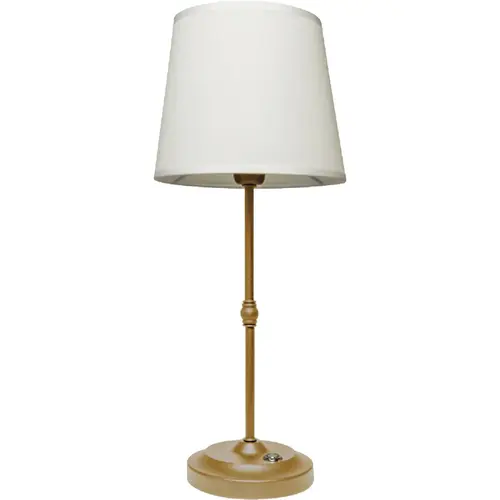 Westek BL-11GALE-BG Amerelle Galena Brushed Gold Rechargeable Indoor/Outdoor LED Lamp