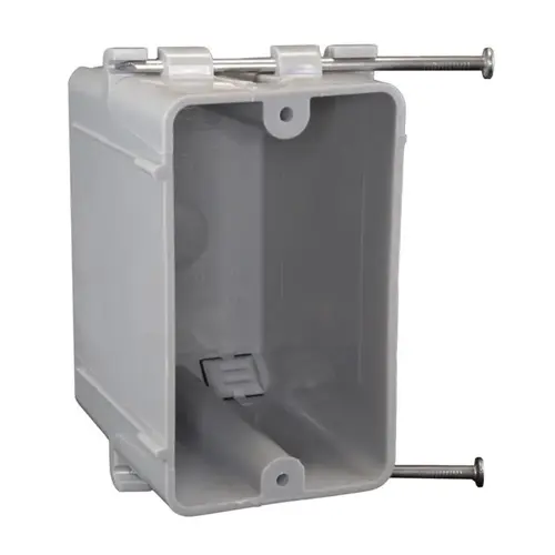 Cantex EZ20SNWV Switch Box EZ Box New Work 20.3 cu in Rectangle PVC 1 gang Gray Gray