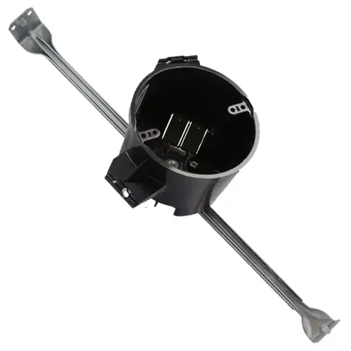 Cantex EZ25CH-HW Electrical Box w/Hanger Bar EZ Box New Work 25 cu in Round Polycarbonate Black Black
