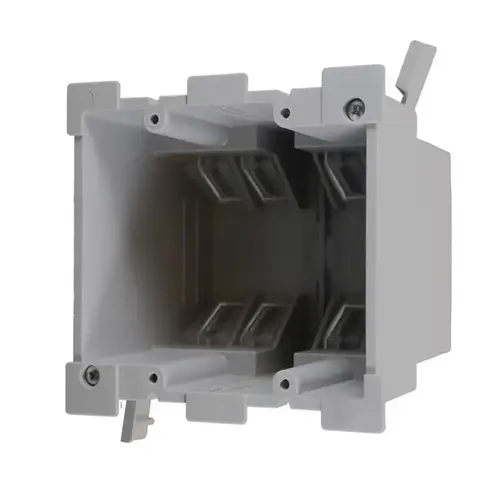 Cantex EZ34DO-HW Outlet Box EZ Box Old Work 34 cu in Rectangle PVC 2 gang Gray Gray