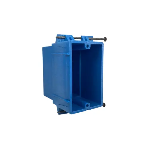 Carlon BH122A-UPC SuperBlue SingleGang New Work Electrical Wiring Box, Hard Body
