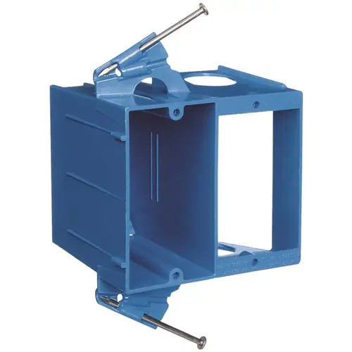 Carlon SC200DVR 2-Gang Blue Non-Metallic Dual-Voltage Box/Bracket