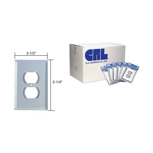 CRL B2C Clear Mirror Glass Single Duplex Plug Mirror Plates in Bulk Pack