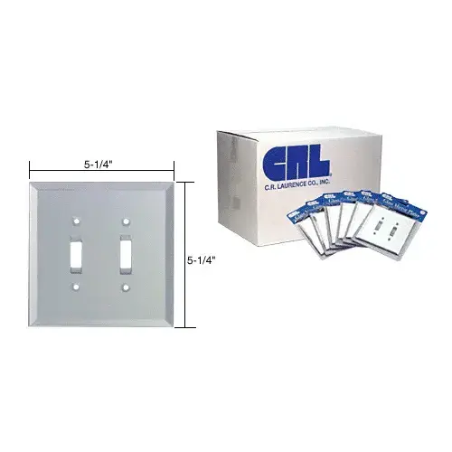 CRL B8C Clear Mirror Glass Double Toggle Glass Mirror Plate in Bulk Pack